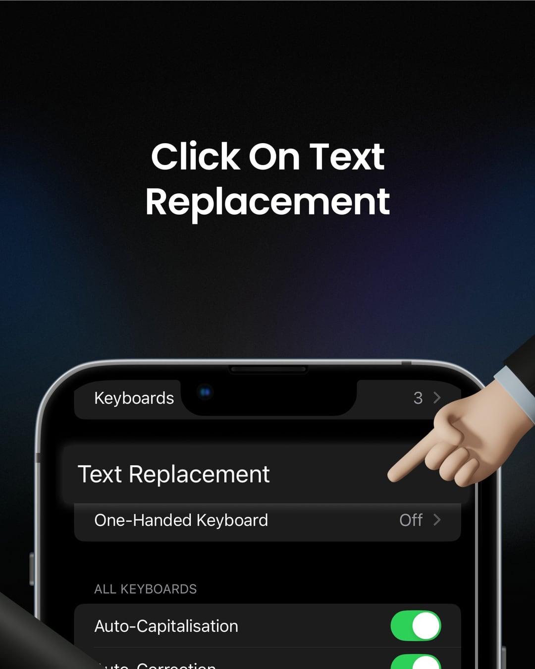 Slides from the LinkedIn post showing the keyboard shortcut setup (6 of 10)
