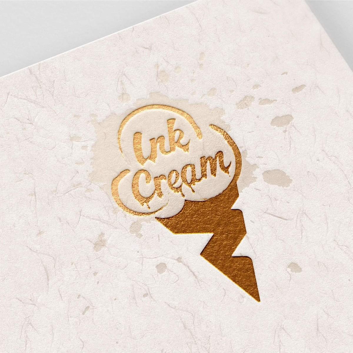 Ink Cream logo on light paper