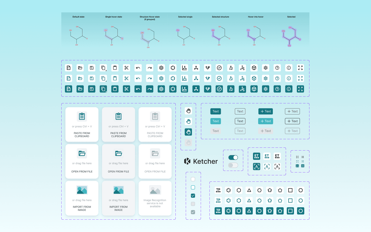 Ketcher design system components